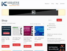 Tablet Screenshot of kreativewebstudio.com